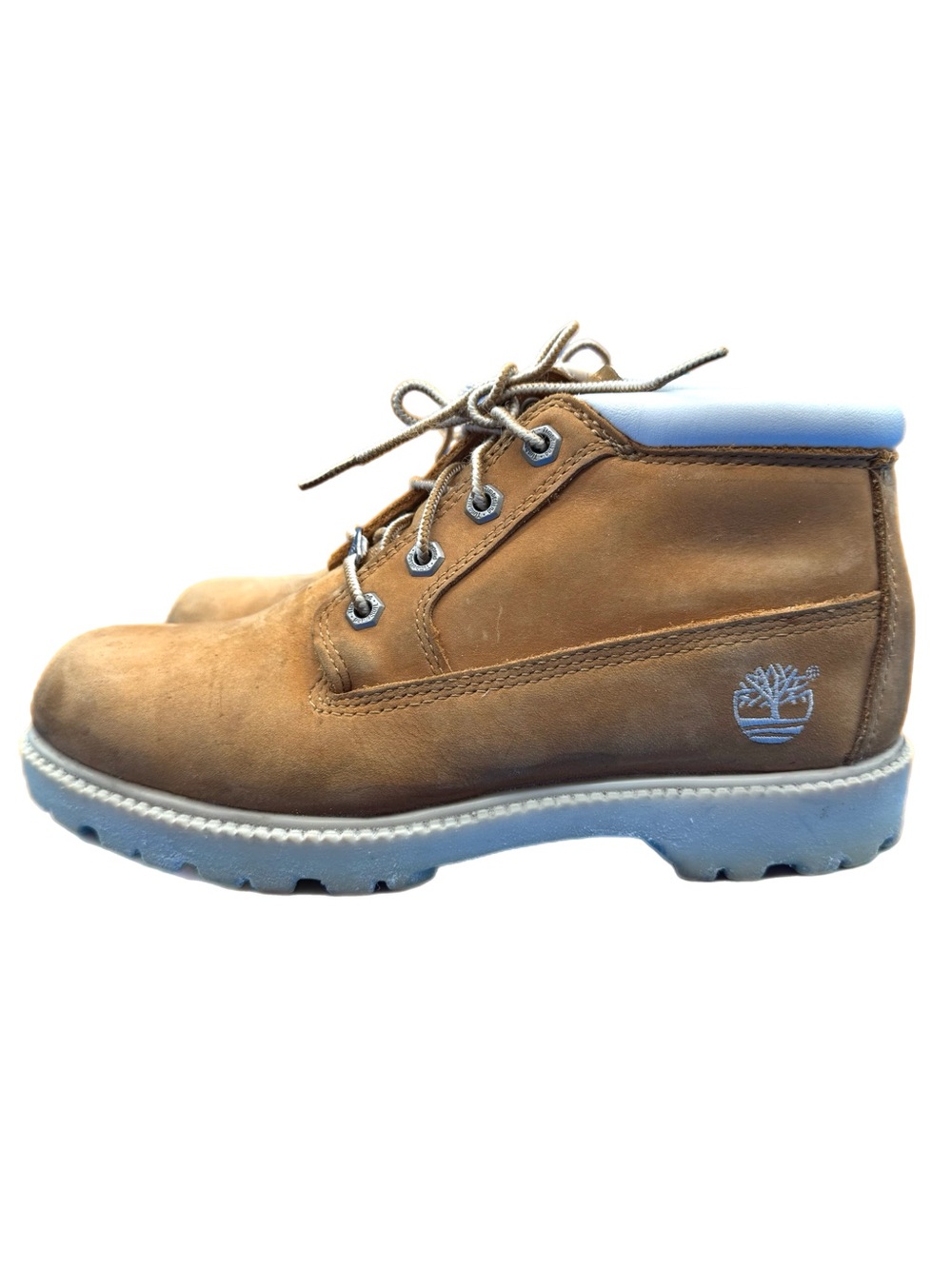 Timberland Nellie Waterproof Chukka Boots Women 9M Wheat Nubuck 23346 Workwear